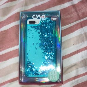 Blue glittery Phone Case